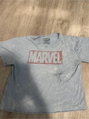 Marvel  Short Sleeve Logo Tee - Light Blue